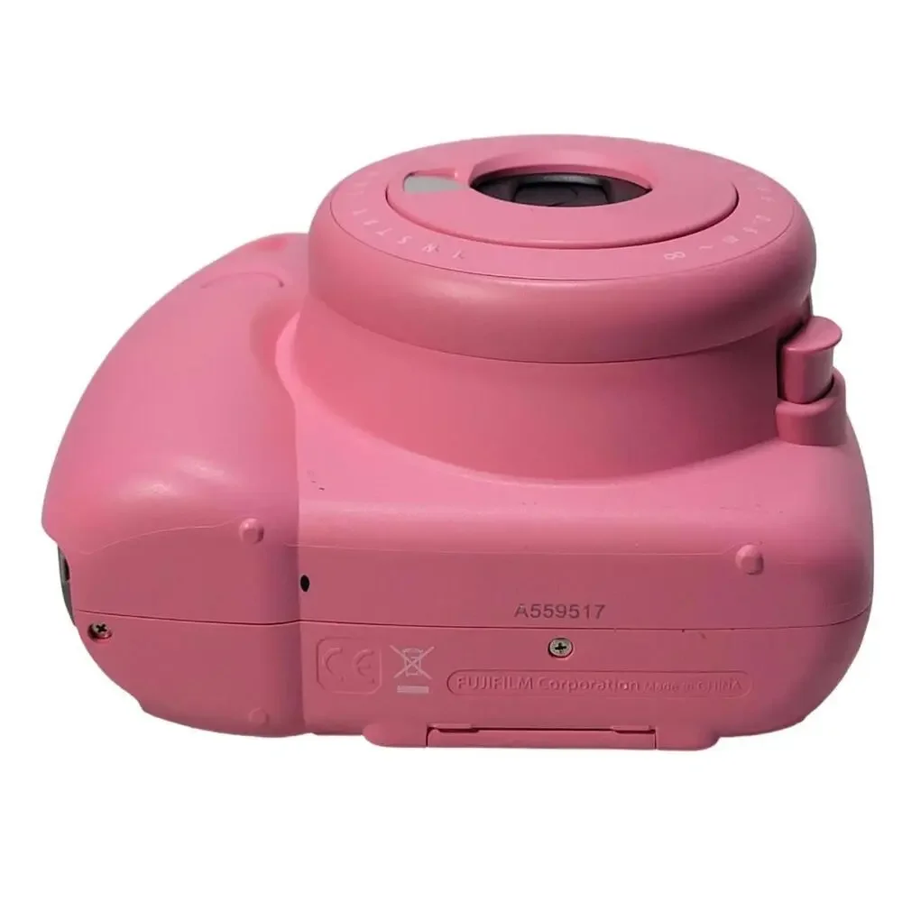 Fujifilm Instax Mini 9 Flamingo Pink Instant Camera No Battery Cover TESTED